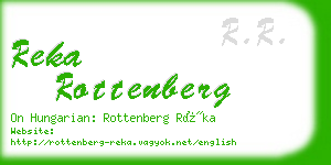 reka rottenberg business card